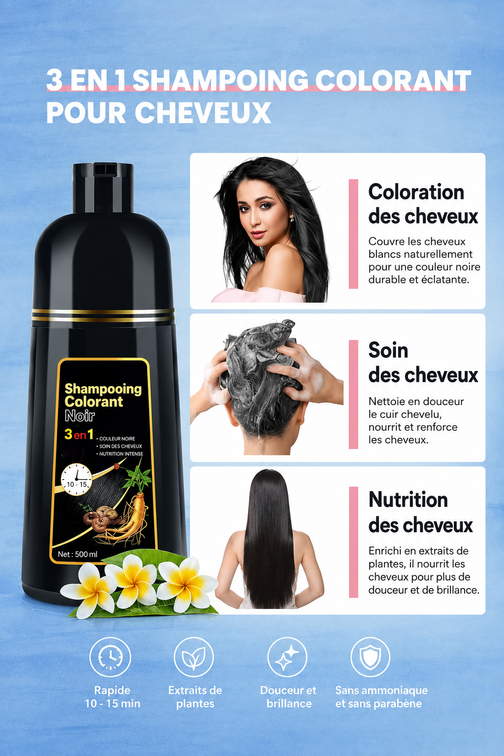 Hair dye shampoo