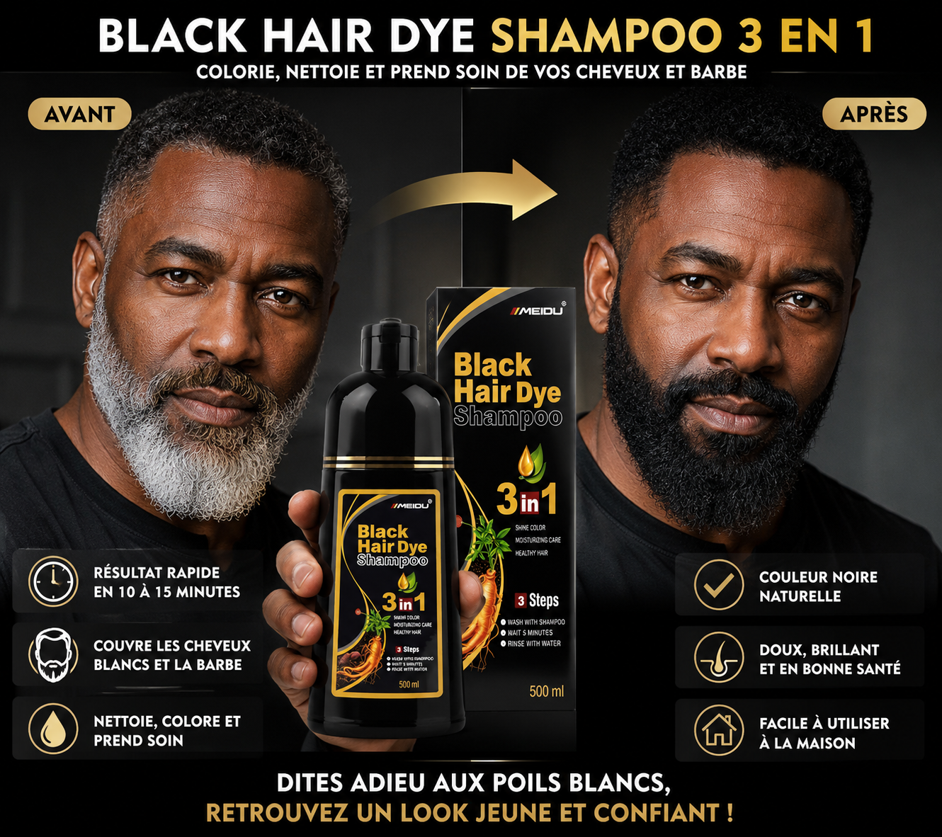 Hair dye shampoo